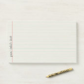 Gezeichnete Notizbuch-Papier-große Post-it Klebezettel (Auf Schreibtisch)