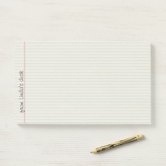 Gezeichnete Notizbuch-Papier-große Post-it Klebezettel (Auf Schreibtisch)