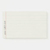 Gezeichnete Notizbuch-Papier-große Post-it Klebezettel (Vorderseite)