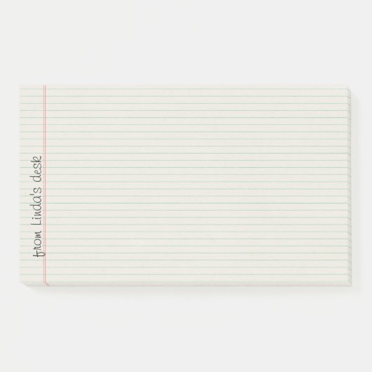 Gezeichnete Notizbuch-Papier-große Post-it Klebezettel (Vorderseite)