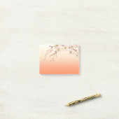 Gezeichnete orange Schatten-Niederlassung der Post-it Klebezettel (Auf Schreibtisch)