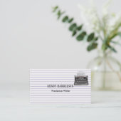 Gezeichnete Papierindexkarte Visitenkarte (Stehend Vorderseite)