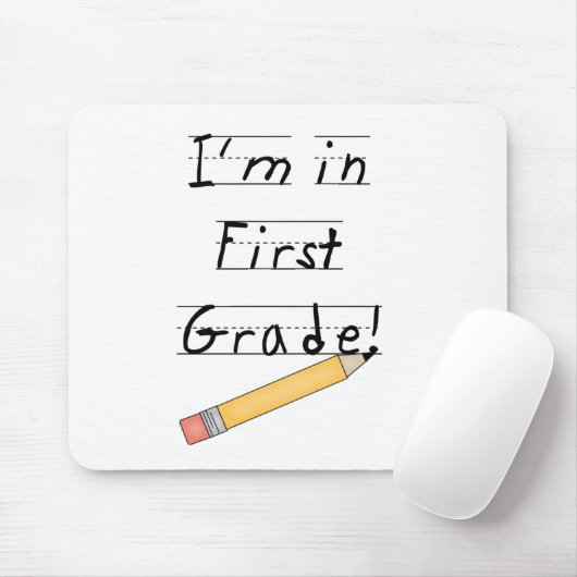 Gezeichneter Papier-und Bleistift-erster Grad Mousepad (Mit Mouse)