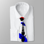 Gezeichneter Roller auf halbem Modziel Krawatte (Gebunden)