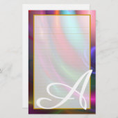 Gezeichnetes Briefpapier der (Vorne/Hinten)