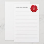 Gezeichnetes elegantes briefpapier (Vorne/Hinten)