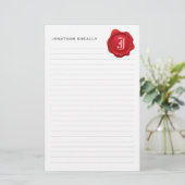 Gezeichnetes elegantes briefpapier (Stehend Vorderseite)