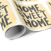 gezeichnetes Gekritzel der Haus-Erwärmung Hand Geschenkpapier (Rolleneckpunkt)