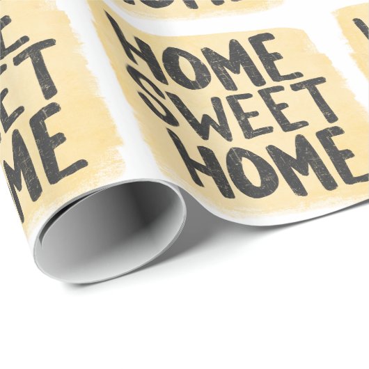 gezeichnetes Gekritzel der Haus-Erwärmung Hand Geschenkpapier (Rolleneckpunkt)