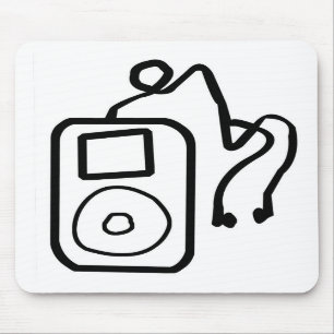 Gezeichnetes iPod Mousepad