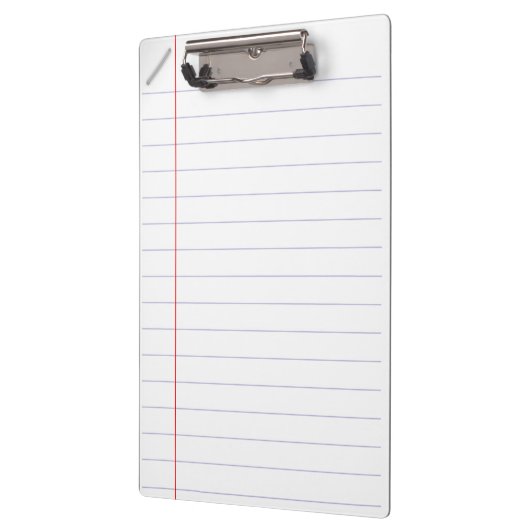 Gezeichnetes Notizbuch-Papier-Klemmbrett Klemmbrett (Links)