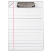 Gezeichnetes Notizbuch-Papier-Klemmbrett Klemmbrett (Vorderseite)