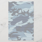Gezeichnetes Papier mit blauer Camouflage (Vorderseite)