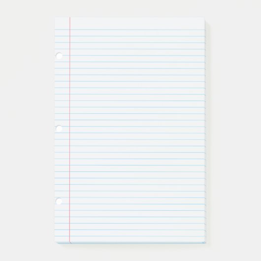 Gezeichnetes Papier Post-it Klebezettel (Vorderseite)