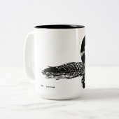 Gezeichnetes Setstück des Loon Hand Zweifarbige Tasse (Vorderseite Links)