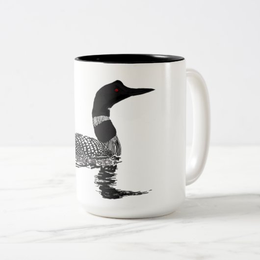 Gezeichnetes Setstück des Loon Hand Zweifarbige Tasse (VorderseiteRechts)