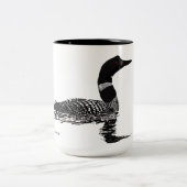 Gezeichnetes Setstück des Loon Hand Zweifarbige Tasse (Mittel)