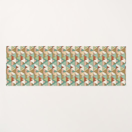 Gezeichnetes Stammes- Muster SüdwestenGeo Yogamatte (Vorderseite (Horizontal))