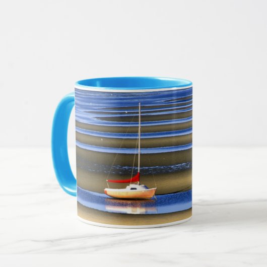 Gezeiten- Ebenen, Cape Cod, MA Tasse (Vorderseite Links)