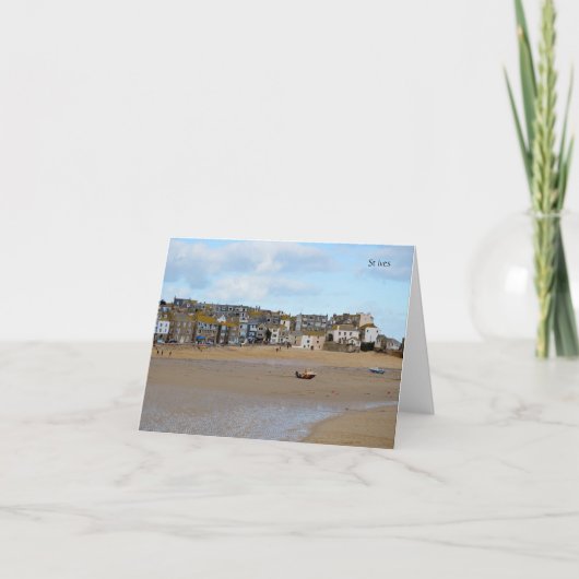 Gezeiten heraus St. Ives Cornwall England Karte (Vorderseite)