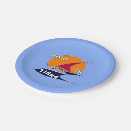 Gezeiten Pappteller (Schrägansicht)