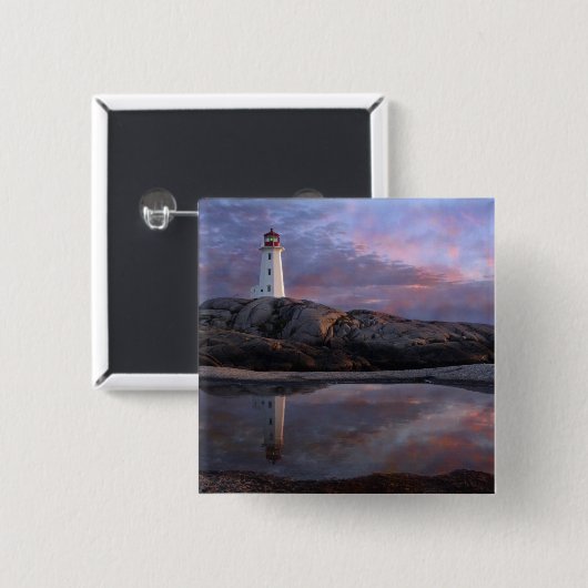 Gezeiten-Pool durch Leuchtturm Button (Vorne & Hinten)