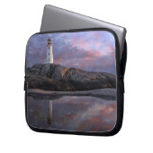 Gezeiten-Pool durch Leuchtturm Laptopschutzhülle (Vorderseite Links)