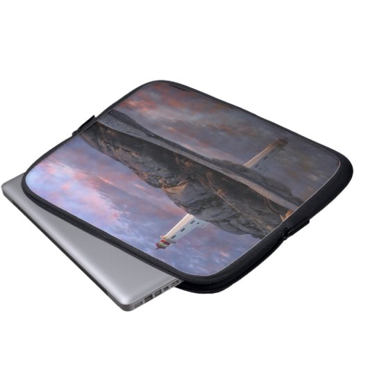 Gezeiten-Pool durch Leuchtturm Laptopschutzhülle (Vorne Knopf)