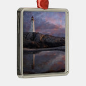 Gezeiten-Pool durch Leuchtturm Silbernes Ornament (Rechts)