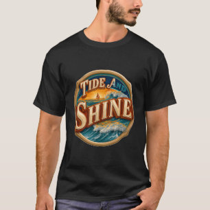 Gezeiten Und Sonnenschein Ozeanwellen Sonnenunterg T-Shirt