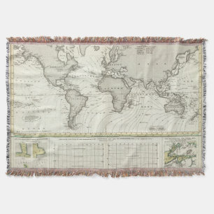 Gezeiten-Welle Atlas-Karte Decke