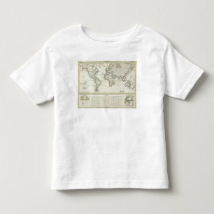Gezeiten-Welle Atlas-Karte Kleinkind T-shirt