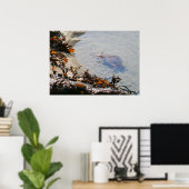Gezeitenbecken am Sand Beach Poster (Heimbüro)