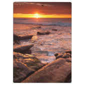 Gezeitenbecken bei Sonnenuntergang, Kalifornien Klemmbrett (Rückseite)