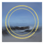 Gezeitenfluss Abstrakt Seascape Poster (Vorderseite)