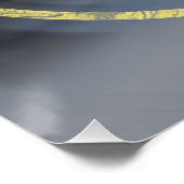 Gezeitenfluss Abstrakt Seascape Poster (Ecke)