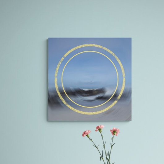 Gezeitenfluss Abstrakt Seascape Poster