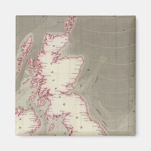 Gezeitenkarte Britische Meere Magnet