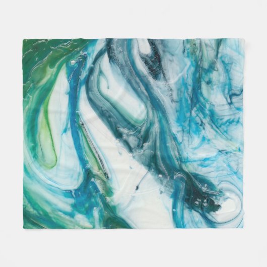 Gezeitenschweiß II Fleecedecke (Vorderseite (Horizontal))