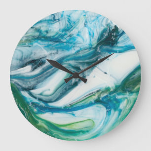 Gezeitenschweiß II Große Wanduhr