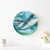 Gezeitenschweiß II Große Wanduhr (Zuhause)