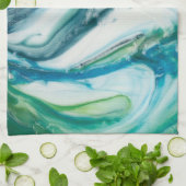 Gezeitenschweiß II Küchentuch (Gefaltet)