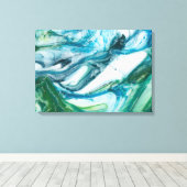 Gezeitenschweiß II Leinwanddruck (Insitu (Holzboden))