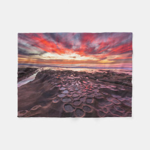 Gezeitentümpel in La Jolla, CA Fleecedecke