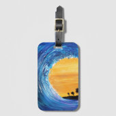 Gezeitenwelle Gepäckanhänger (Vorderseite Vertikal)