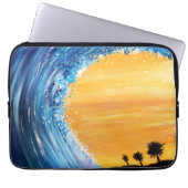 Gezeitenwelle Laptopschutzhülle (Vorderseite)