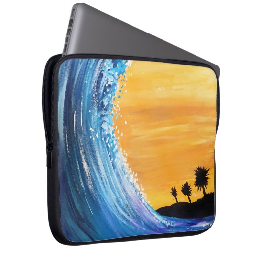 Gezeitenwelle Laptopschutzhülle (Vorne Rechts)