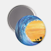 Gezeitenwelle Magnet (Vorderseite/Rückseite)