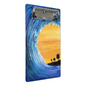 Gezeitenwelle Mini Klemmbrett (Schrägansicht)