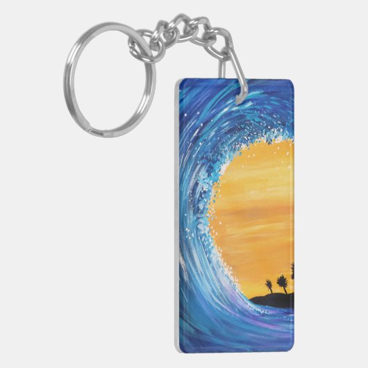 Gezeitenwelle Schlüsselanhänger (Vorderseite links)